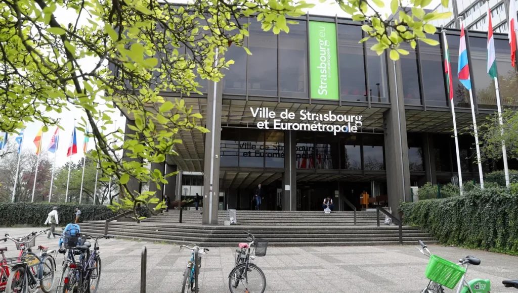 Le bâtiment de l'Eurométropole de Strasbourg