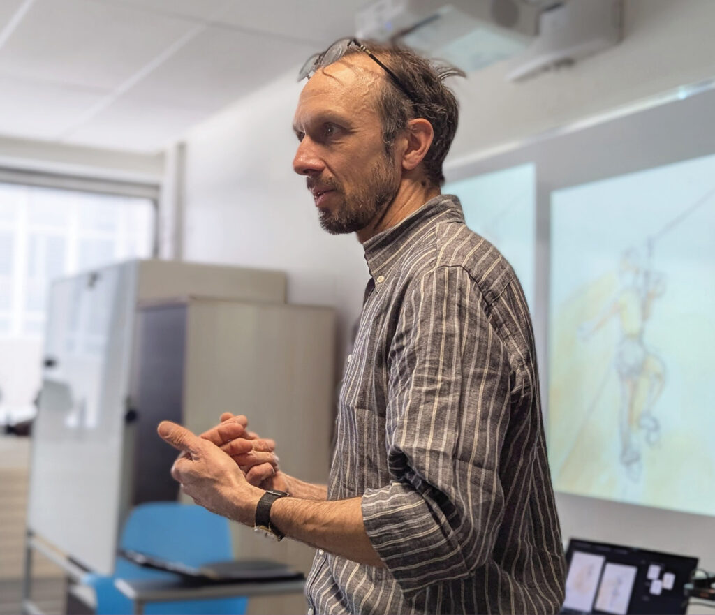Renaud Chabrier faisant une présentation
